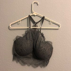 Vs Pink Blue Racerback Lace Bralette S